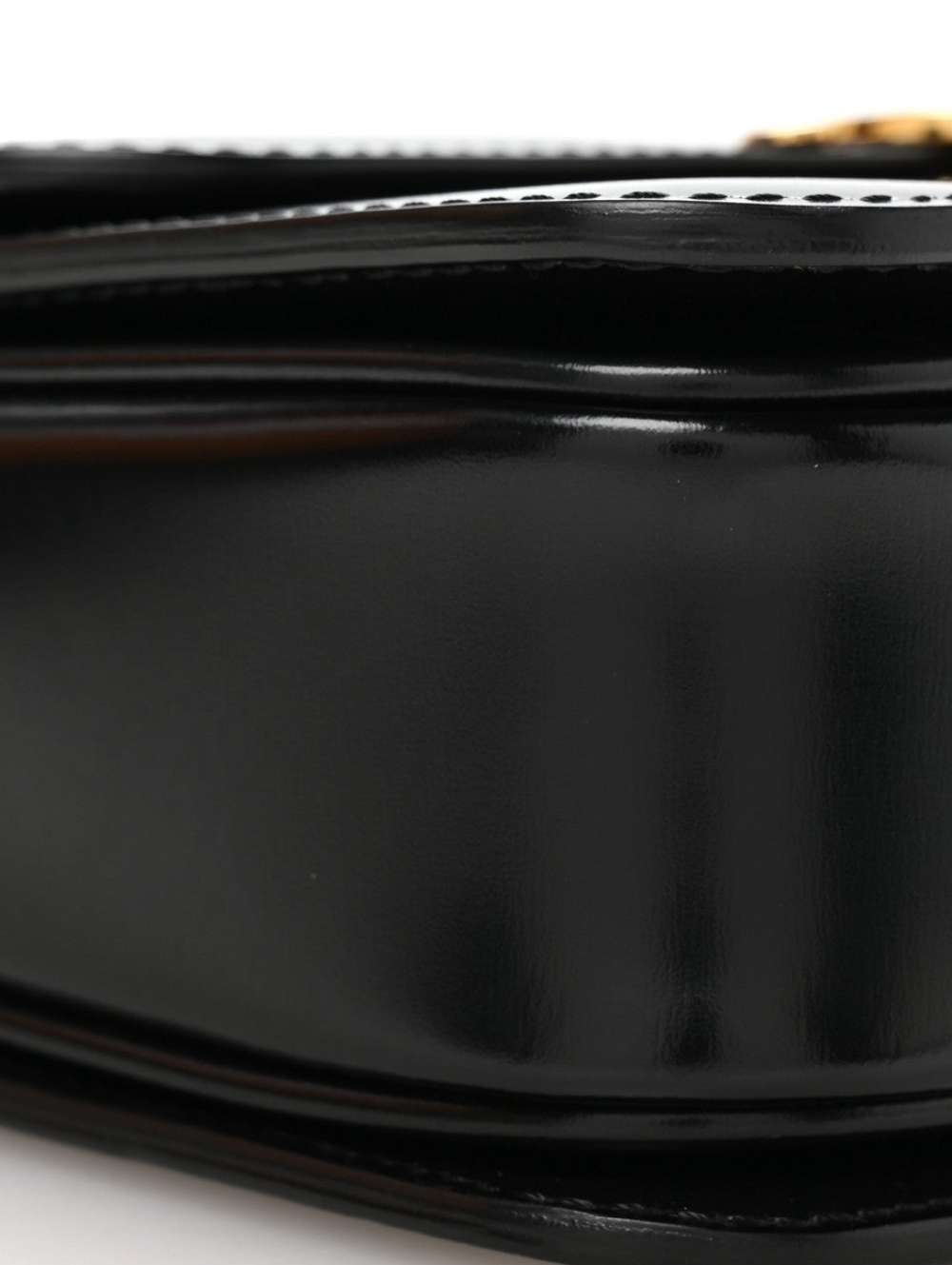 New! MSRP $4250 Authentic CELINE TRIOMPHE BAG IN BLACK Shiny Calfskin BLACK - Picture 13 of 16